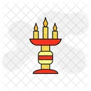 Festival Lights Candle Stand Icon