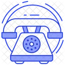 Festnetz Vintage Telefon Alte Kommunikation Symbol