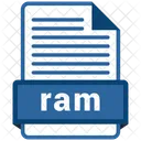 RAM Fichier Formats Icône