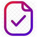 File Accepted File Approved File Verification Icon