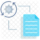 File Processingv File Processing File Management Icon