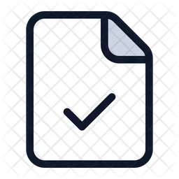 File Tick  Icon