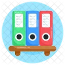 Files Rack Files Shelf Binders Icon