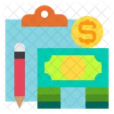 Clipboard Economy Money Icon