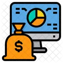 Money Bag Computer Report Icon