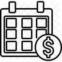Financial Calendar Fiscal Year Icône