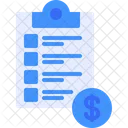 Financial Clipboard  Icon