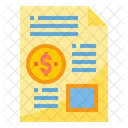 Financial Data Finance Report Icon