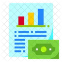 Financial Data Selling Data Profit Data Icon