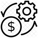Financial Flow Settings Financial Configuration Cashflow Settings Icon
