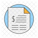 Invoice Dollar Money Icon