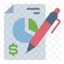 Financial report  Icon