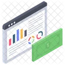 Financial Website Business Webpage Web Analytics Icon