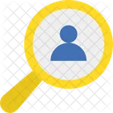 Find User Magnifier Magnifying Icon