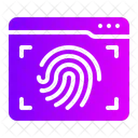 Finger Scanner Browser Security Icon