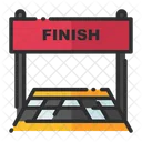 Finish Line End Line Final Line Icon