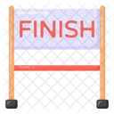 Finish Line Race Line Finish Point Icon