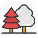 Forest Fir Trees Icon