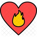 Fire Heart Fire Fire In Heart Icon