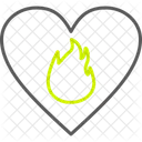 Fire Heart Fire Fire In Heart Icon