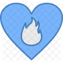 Fire Heart Fire Fire In Heart Icon