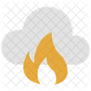 Cloud Computing Fire Icon