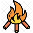 Fire Warm Camping Icon