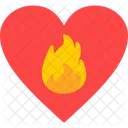 Fire Heart Fire Fire In Heart Icon