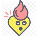 Fire Heart Fire Flame Icon