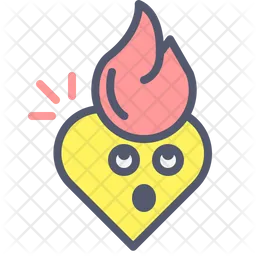 Fire heart  Icon