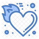 Fire Heart  Icon