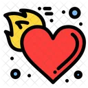 Fire Heart  Icon