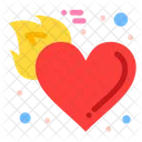 Fire Heart  Icon