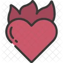 Fire Heart  Icon