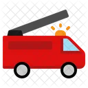 Fire Truck Transport Transportation Vehicle Emergency Rescue Icon