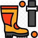 Firefighter S Boot Strap Icon