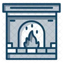 Fireplace Centrally Heated Firelamp Icon