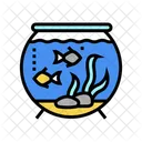 Fish Bowl Aquarium Equipment Icon