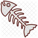 Fish Skeleton Animal Bone Dead Fish Icon