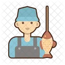 Fisherman Fishing Fish Icon