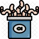 Fishing Worm Worm Worm Box Icon