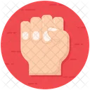 Fist Clenched Hand Palm Icon