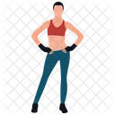 Female Trainer Health Trainer Gym Trainer Icon