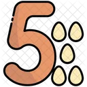 Five Number Education Icon