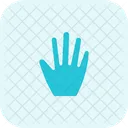 Five Finger Hand Sign High Five Icon