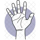 Five Finger  Icon