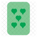 Five Of Hearts  Icon