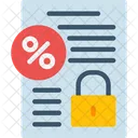 Fixed Interest Rate  Icon