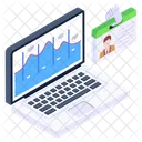 Online Diagramm Online Graph Flachendiagramm Symbol