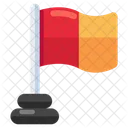 Flag Flagpole Streamer Icon